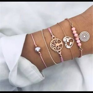 🌺 New 5Pc Bracelets Set